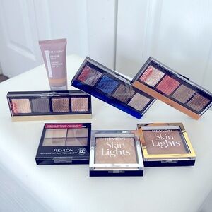 Revlon Box of lightly swatched products